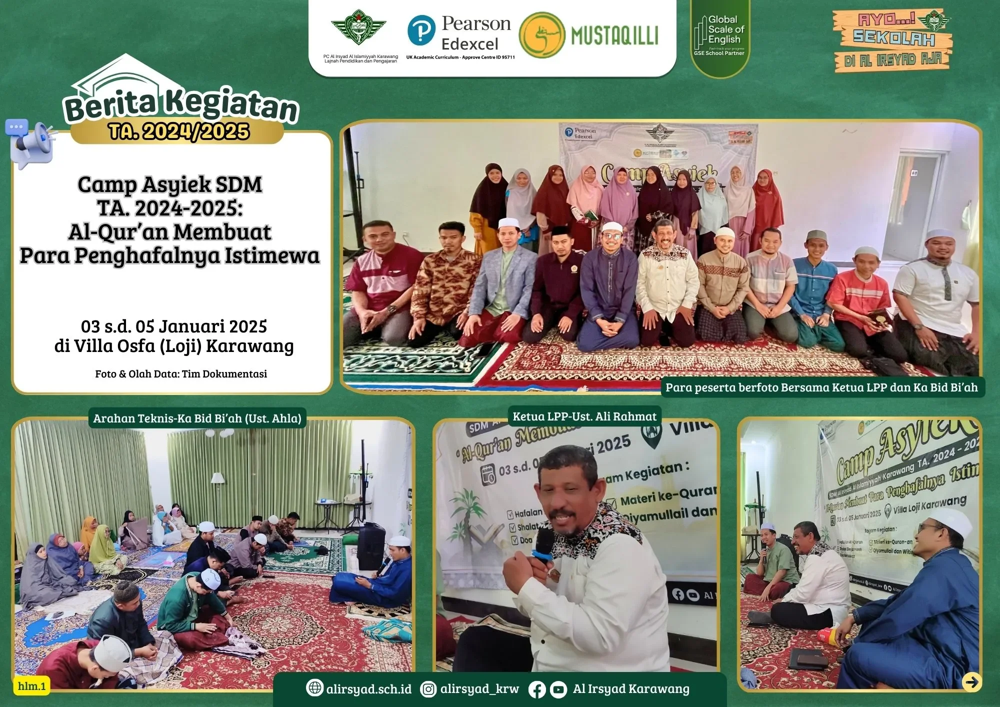 Penuh Inspirasi! Camp Asyiek SDM Al Irsyad Karawang 2025: Cetak Penghafal Al-Qur’an Istimewa